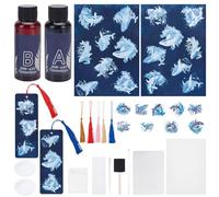 WEBEEDY Sun Print Paper Kits Whales Cyanotype Paper Kit with Tassel Bookmark Animals Solar Printing Kit Nature Printing Papers High Sensitive Sun Papers for Adults DIY Art Crafts Project,30 Sheets A5