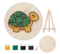 WEBEEDY Turtle 3D String Art Kit DIY Art Craft Set for Adults Beginners Home Decoration Crafts Kits for Adults Arts Supplies String Winding Desktop Wall Decor Birthday Christmas Handmade Gift