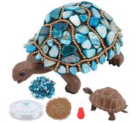 WEBEEDY Turtle Mosaic Kit Sea Turtle Mosaic Decorations Summer Sea Turtle Decor Simulation Turtle Animal Crafts with Mosaic Tiles for Home Office Decorations Birthday Gifts for Men Women