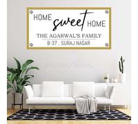 Webelkart Antique Acrylic Home Sweet Home Name Plate, Black, 50.8 x 25.4 cm