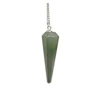 Webelkart Aventurine Crystal Pendulum for Divination and Healing - Dowsing Pendulum with Chain and Crystal Ball - (Green)
