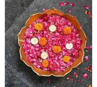 Webelkart Premium Decorative Iron Floral Urli Bowl for Floating Flowers and Tea-Light Candles for Home (Designs-3)