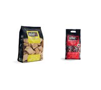 Weber 17616 Smoking Wood Chunks, Apple, Brown, 17.8x8.9x30.5 cm & 17590168 Briquettes 4 kg, Black