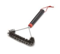 Weber 6278 45 cm Three-Sided Grill Brush, Black/Silver
