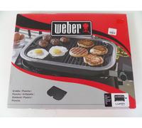 Weber Lumin Compact Electic BBQ Cast Iron Griddle, Black
