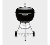 Weber Bar-B-Kettle Charcoal Barbecue, 47 cm Cooking Surface, Porcelain-Enamelled Lid and Kettle, Thermometer, Ash Tray, Tripod Stand with Wheels, Black-Silver (1502055)