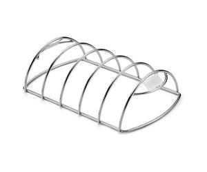 Weber Barbecue Grill Rib Cooking Support, Model 6605, Polished Stainless Steel