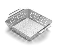 Weber Deluxe Grill Basket Small (24 x 19cm) Heat Resistant & Dishwasher Safe BBQ