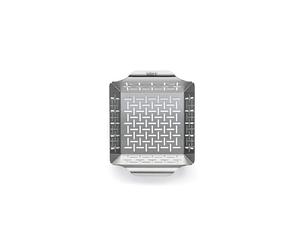 Weber Deluxe Grilling Basket, Small, stainless steel with high sides, Mixed, 6.4 cm x 23.9 cm x 19.1 cm