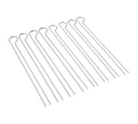 Weber Double Skewers Set (30 cm Long), 8 Pieces, Ideal for securing Shrimps, Vegetables or Meat, Easy Turning of The Grill Goods, Dishwasher Safe - S