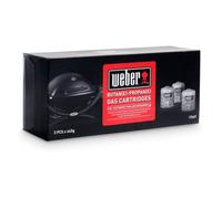 Weber Gas Cartridge 3-Pack - Disposable for Butane/Propane Gas ideal Q 100/10...