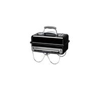Weber Go-Anywhere Barbeque Grill | Portable Grill | Table Top Camping Barbeque with Lid | Porcelain-Enamelled Bowl | - Black (1131004)