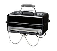 Weber Go-Anywhere Charcoal BBQ/Portable Grill with Folding Legs, Compact Design for Camping & Picnics, Durable Enamel, Precise Airflow Control, 42 x