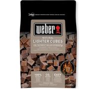 Weber Lighter Cubes/BBQ Accessory, Natural Fire Starter for Barbecue Charcoal & Briquettes, Fast Ignition, Clean Handling, Odourless, 48 Pieces