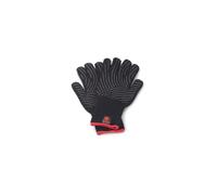 Weber Premium Grill Gloves - Size L/XL, 1 Pair, made of Kevlar blend fabric, Black with Silicone knobs, protection against very high temperatures - B