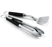 Weber Premium Grill Tool Set Compact, 2piece Made of Stainless Steel, consis...