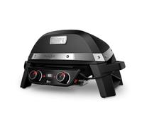 Weber Pulse 2000 Electric Barbecue/Urban BBQ, 2200 W Power, Porcelain-Enamelled Cast Iron Grates, Smart Digital Temperature Control, 49 x 39 cm Dual-Zone Cooking Surface, Black