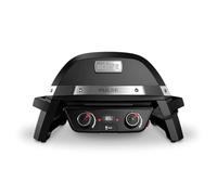 Weber PULSE 2000 electric grill, 49 x 39cm grilling surface, temperatures over 300°C, two-zones, digital temperature control & thermometer, porcelain enameled cast iron grill grate - black (82010074)