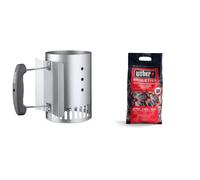 Weber Rapidfire Barbecue Chimney Starter, 15cm | Aluminium BBQ Fire