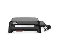 Weber SLATE GP 56 Premium Plancha Gas Grill, 56 x 41cm Cooking Area, Portable, Even Heat, Porcelain-Enamelled Non-Stick Grill Surface, Adjustable Legs - Black (1500541)