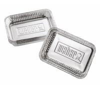Weber Small Aluminium BBQ Drip Trays, Pack of 10
