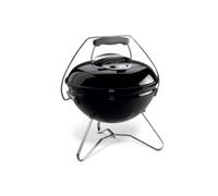 Weber Smokey Joe Charcoal Grill Barbeque, 37cm | Portable BBQ Grill with Lid Cover & Plated Steel Legs | Compact Freestanding Outdoor Oven - Black