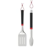 WEBER Spatula & Tongs Set - Black & Silver