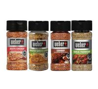 Weber Sunday Dinner Variety Pack with Roasted Garlic & Herb, Kick n Chicken, Cowboy, and Garlic Parmesan Seasonings