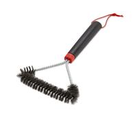 Weber Three-Sided Barbecue Brush 30 cm/BBQ Cleaning Tool, Removes