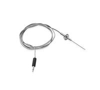 Weber Ultra-Thin Food Thermometer with Cable, Short Stainless Steel Probe for Delicate Meat, Heat Resistant up to 300°C (3400320)