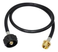 WEBERQ Flexible Metal Propane Hose for Gas Barbecues, Buddy Heaters, Tank Adapter, Making it Perfect for Camping, Tailgating or Outdoor Kitchen Events and Camping Stoves