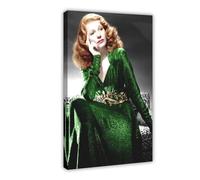 WebeRt Actress Rita Hayworth 5 Canvas Poster Bedroom Decor Sports Landscape Office Room Decor Gift Frame-style 12x18inch(30x45cm)
