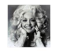 WebeRt Dolly Parton Charming Smile Canvas Poster Wall Art Decor Print Picture Paintings for Living Room Bedroom Decoration 12x12inch(30x30cm)