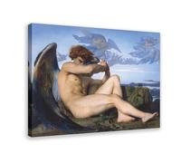 WebeRt Fallen Angel Alexandre Cabanel Canvas Poster Bedroom Decor Sports Landscape Office Room Decor Gift Frame-style 24x36inch(60x90cm)