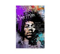 WebeRt Guitarist Jimi Hendrix 10 Canvas Poster Bedroom Decor Landscape Office Room Decor Gift 12x18inch(30x45cm)