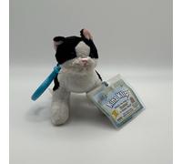 Webkinz Kinz Klip Black & White Cat WE687 - Cute Clip-On with Code