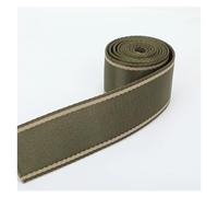Webribbon, 4M 38Mm Polyester Cotton Webluggage Backpack Strap Ribbon Band DIY Btape Garment Decoration Lace Sewing Bias/Greenkhaki