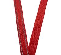 Webribbon, 5 Meters 15Mm 5/8" Polyester Webribbon with Reflective Strip Backpack Strap DIY Craft Pet Collar Leash Accessories(Pink)/Red/15Mm
