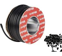 Webro WF100 50 m Coax Cable and Clips - Black