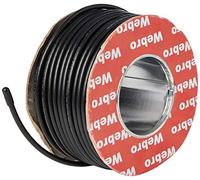 Webro WF100 50 m Coax Cable and Clips - Black