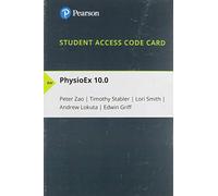 Website Access Code Card for PhysioEx 10.0: Laboratory Simulations in Physiology