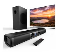 WebsLand Sound Bar with Wired Subwoofer, 100W 3.1CH for Smart TV, Home Theater System with Surround Sound, Deep Bass and Crisp Dialogue, TV-ARC/Optical/AUX/Bluetooth 5.3