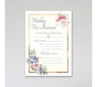 Webspectations Elegance Wedding Vow Renewal Invitations: Renewal of Vows/Elegance Wedding Vow Renewal Invites (Pack of 50 without Envelopes)