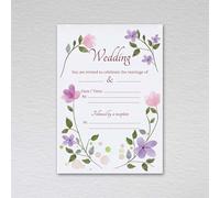 Webspectations Pack of 20 Wedding Invitations without Envelopes - A6 Non-folding Blank Invites