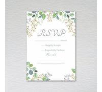 Webspectations Pack of RSVP Cards: Eucalyptus Wedding RSVP Cards (Pack of 20 without Envelopes)