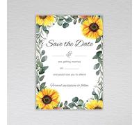 Webspectations Pack of Save the Day Cards: Sunflower Save the Day Invites (Pack of 20 without Envelopes)