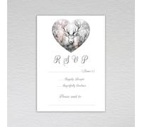 Webspectations Scottish RSVP Cards Scotland Highlands Theme: Scottish Stag Wedding RSVP Cards (Pack of 50 without Envelopes)