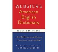 Webster's American English Dictionary, New Edition