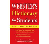 Webster's Dictionary for Students, Sixth Edition by Merriam-Webster (English) Pa