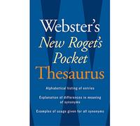 Webster's New Roget's Pocket Thesaurus